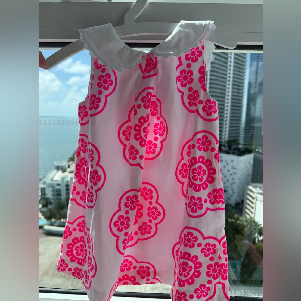 Jacadi Pink and White Kids Formal Dress - Picture 2 of 3